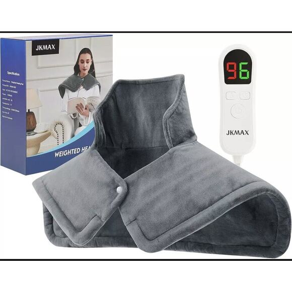 Heating Pad for Neck and Shoulders and Back - Weighted Heating Pad for Neck and - Picture 1 of 13